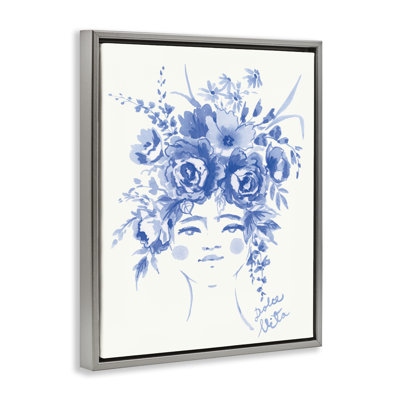 Cadre féminin Dolce Vita avec des roses, design par Karolina Sato