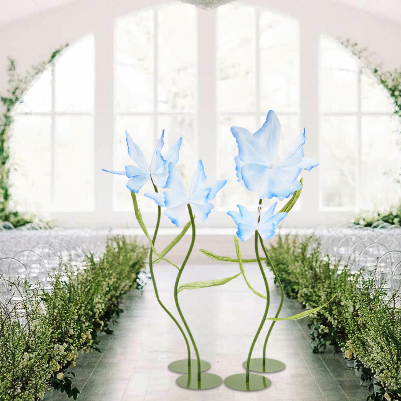 Fleurs de papillon artificielles, Bleu