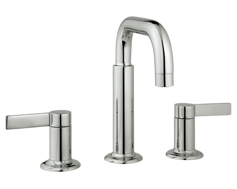 Widespread Bathroom Faucet with Drain, Polished Nickel