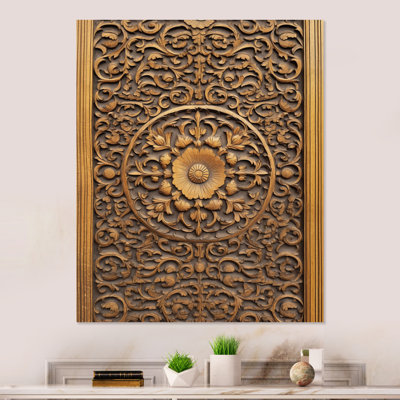 " Old Carved Wooden Door XII "