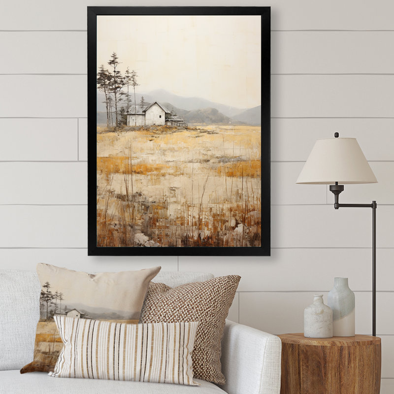Countryside Rhapsody II sur toile, Cadre simple noir, H 32 po x l 24 po x P 1 po
