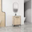 Meuble-lavabo simple 24 po avec plateau en céramique Kebron