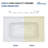 32" W x 20" D Rectangular White Ceramic Single Bathroom Vanity Sink Top with Overflow (Sink Only)