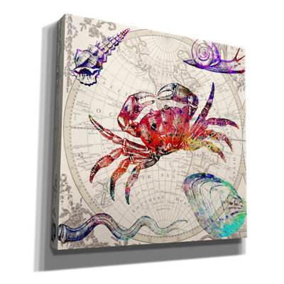 «Crab Map» par Mark Ashkenazi, toile épique «Crab Map» par Mark Ashkenazi