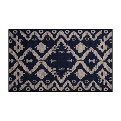 Tapis gris lavable à la machine