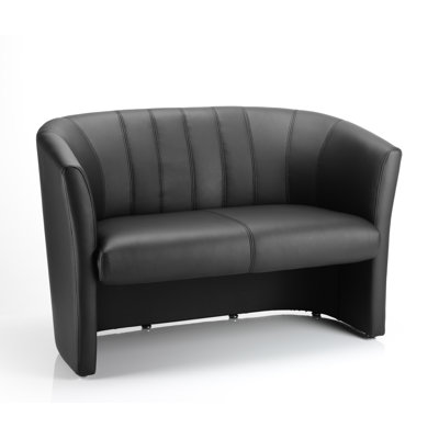 Herning Faux Leather 122 cm Reception Sofa