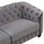 Causeuse rembourrée en velours, canapé moderne avec coussin de siège épais et amovible, canapé-lit pour 2 personnes