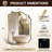 Anayalee Traditional Scalloped Rectangle Bathroom Vanity Mirror | Stainless Steel Frame-242732415-216049163