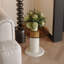 Ensemble de 2 tables basses gigognes 2 pièces en 1 blanc crème