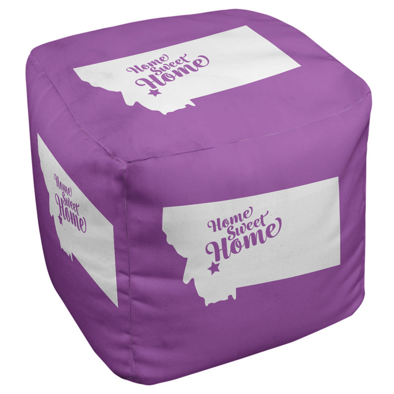 Repose-pieds à cubes butte the home, Violet