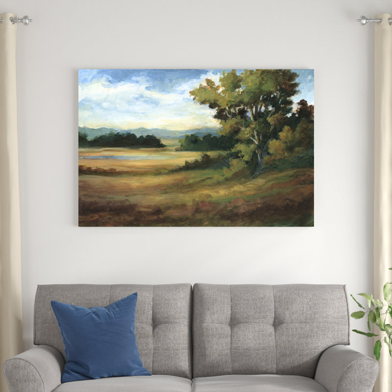 " Amber Fields " Painting Print, 32" H x 48" W x 1.25" D