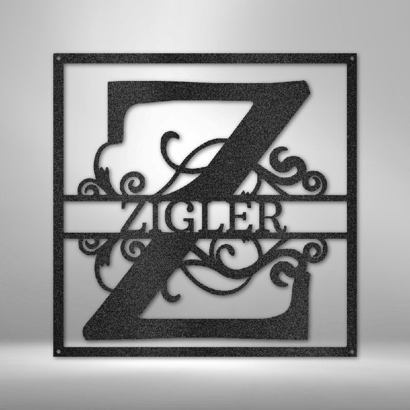 Décoration murale en acier personnalisée, Noir, H 23 po x l 23,5 po x P 0,5 po, Oui