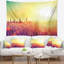 Tapisserie soleil en polyester sous l’éclairage de soleil avec accessoires suspendus inclus-28490164