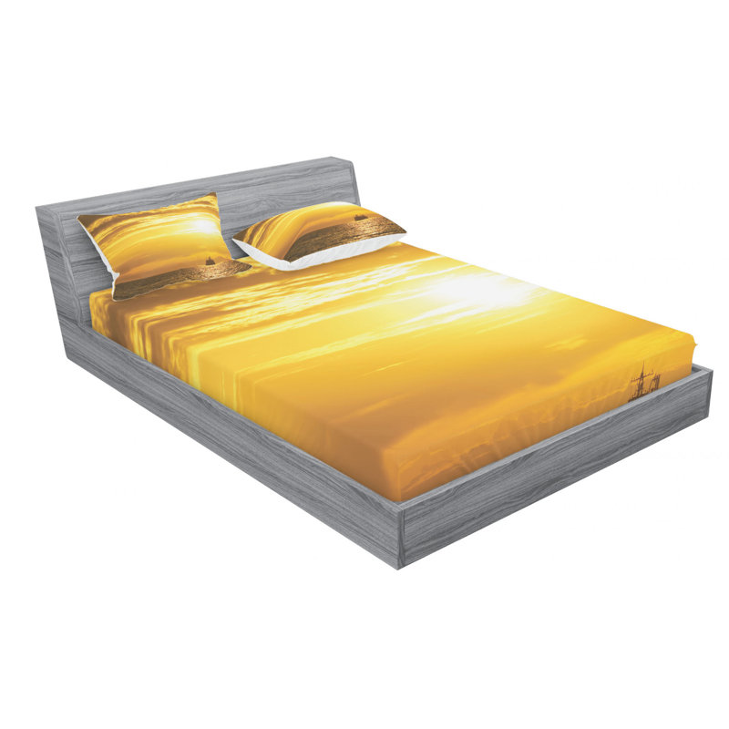 Microfiber Sheet Set, Queen Sheet Set + Fitted Sheet + 2 Pillowcases