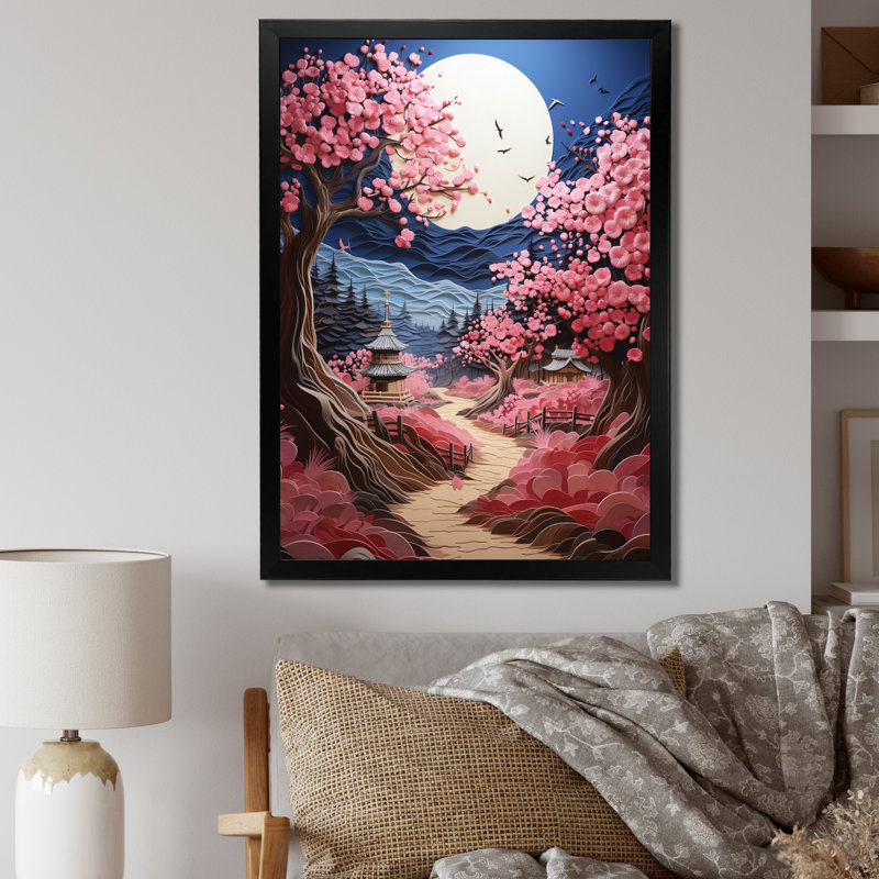 Leaysia " Barn In Spring I ", Black Picture Framed Canvas, 20" H x 12" W x 1" D