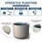 13.5 In. Medium Concrete Round Planter / Pot With Drainage Holes-608076884