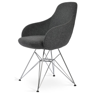 Gazel 17.7'' H Camira Wool Upholstered Armchair