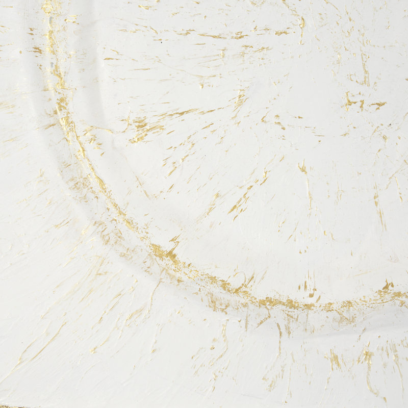 Caldera Black a Handmade Original, encadrée sous verre, Caldera White, Blanc, Blanc