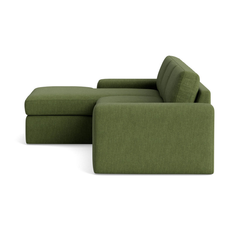The OG Sectional, Left Hand Facing, Basil PolyPerformance Weave - Basilester Blend