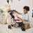 Teamson Kids Pin Up Confetti Doll Jogging Stroller with Retractable Canopy, Foldable Design & Storage Basket for 18" Dolls-116484506