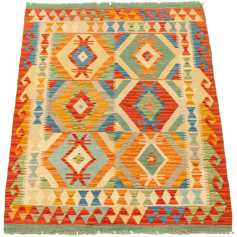 noué à la main en Tapis décoratif laine de conception unique 3 pi 4 po x 5 pi Bertenshaw New Age