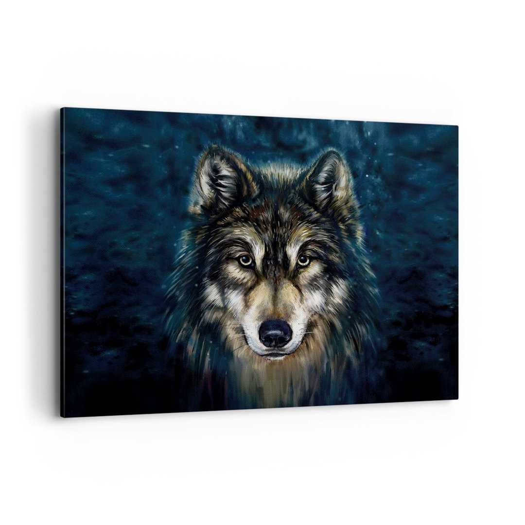 Leinwandbild Wolf Dark