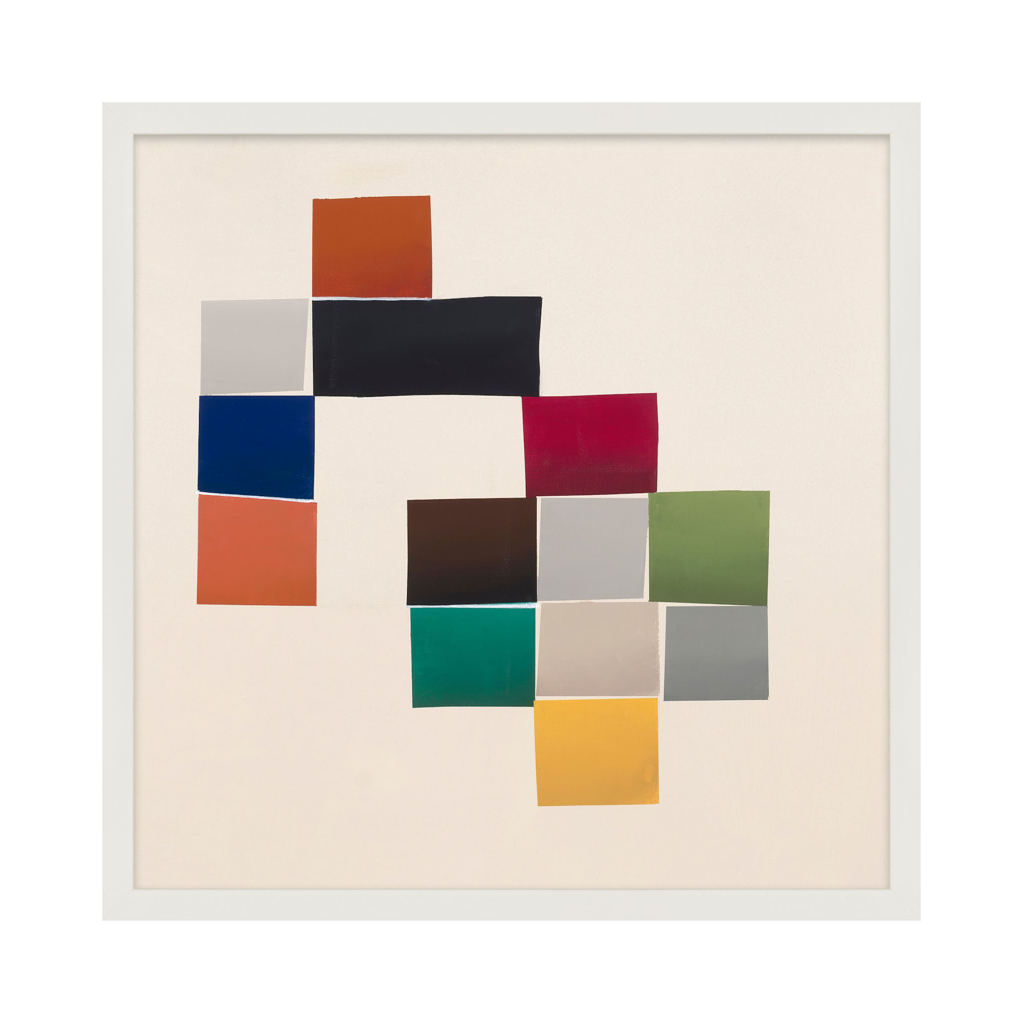 Jewels 3 by Lee Lessem, White Framed, 44" W x 44" H