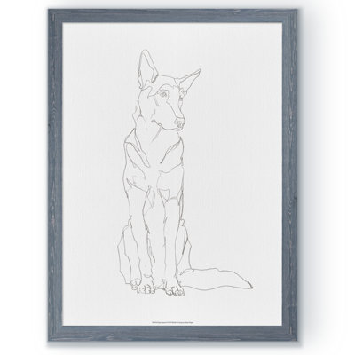" Dog Contour I " by Paul Cezanne