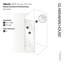 Albedo 28.5 in. x 78 in. Fully Frameless Hinge Shower Door-412312651