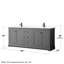 Ensemble de meuble-lavabo double 80 po Avery-115283371-51712115-51978352