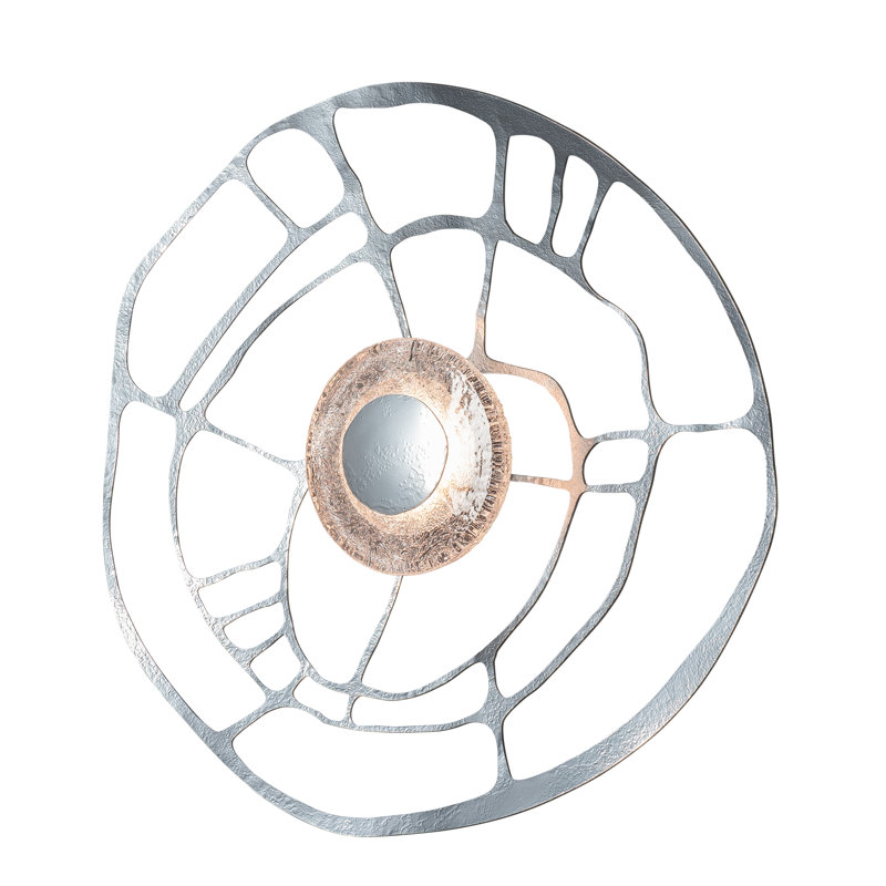 Muse Wall Sconce/Semi-Flush, Sterling