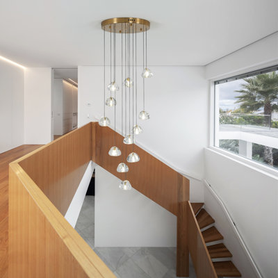 Bigham 12 - Light Cluster Teardrop Pendant