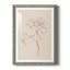 Floral Contour Study I Premium encadré mat - prêt à être accroché-2101077833-2101077839
