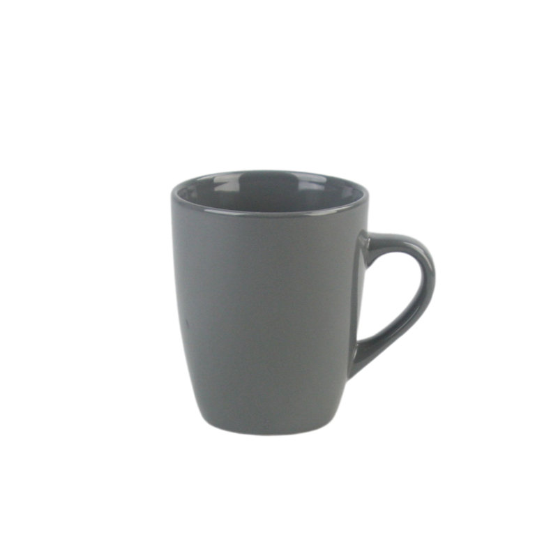 Grande tasse à café en grès Keswick, gris