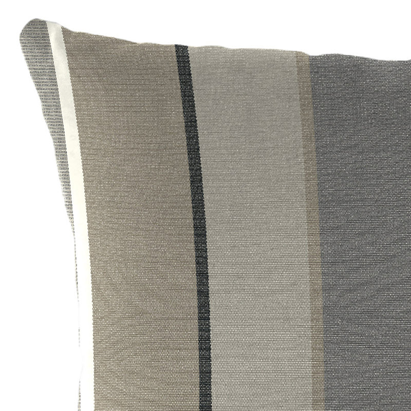 Sunbrella Outdoor Throw Pillow, Milano Char Stripe Sunbrella®