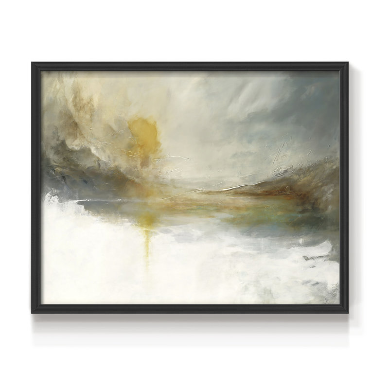 Emerging -Framed Print - Restickable, 11" H x 14" W, Black