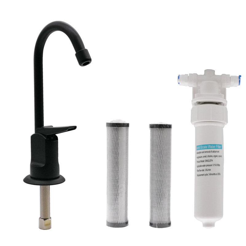 Westbrass Kitchen Faucet with Soap Dispenser, Matte Black