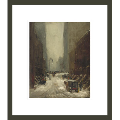 «Snow in New York» par Robert Henri, impression giclée encadrée