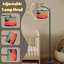  Lampe sur pied arc arc-en-ciel, paysage plat, coucher de soleil, palmiers, haut, moderne, debout, lampe sur pied, abat-jour réglable en lin, 3 températures de couleur