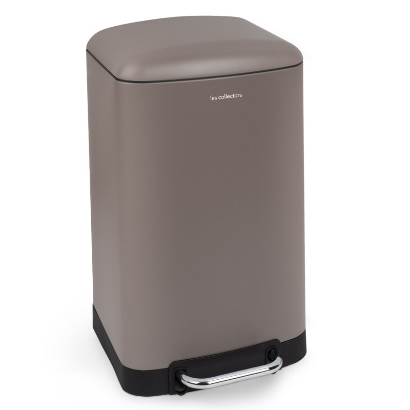 Abfalleimer mit Fußpedal, Taupe, 40 L