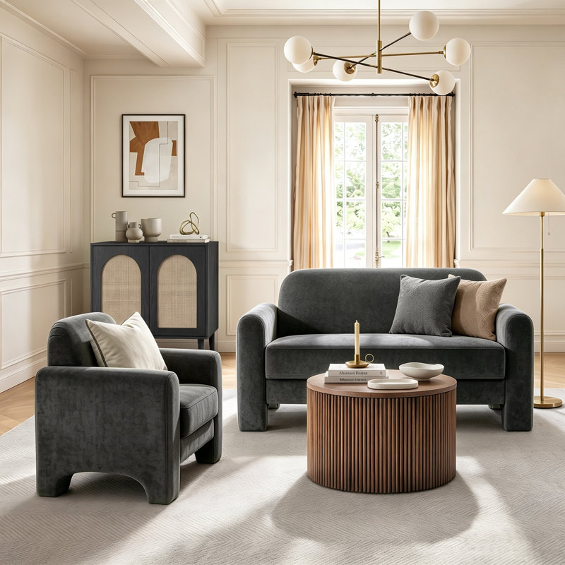 Living Room Set, Grey