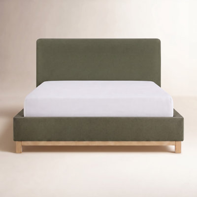 Velvet Upholstered Platform Bed