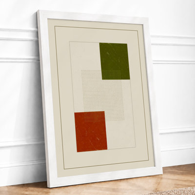 Earth Geometry Minimalist - Framed Print