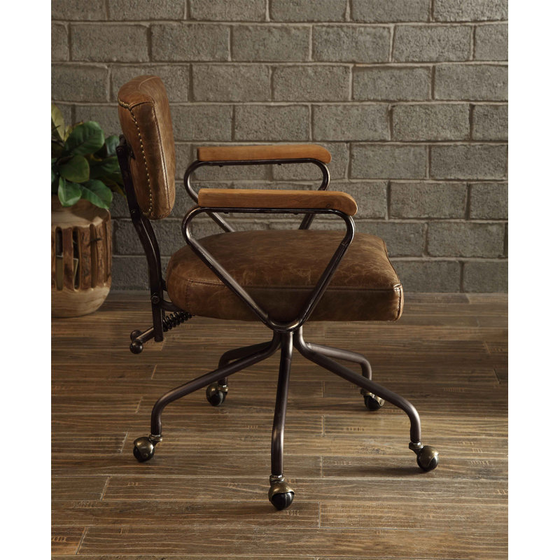 Chaise de bureau Hallie, Brun