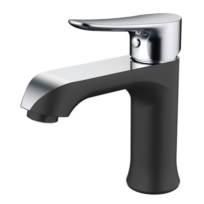 Single-Hole Single-handle Bathroom Faucet with Drain Assembly