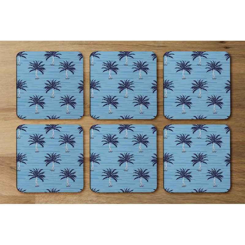 Square 6 Piece Coaster Set