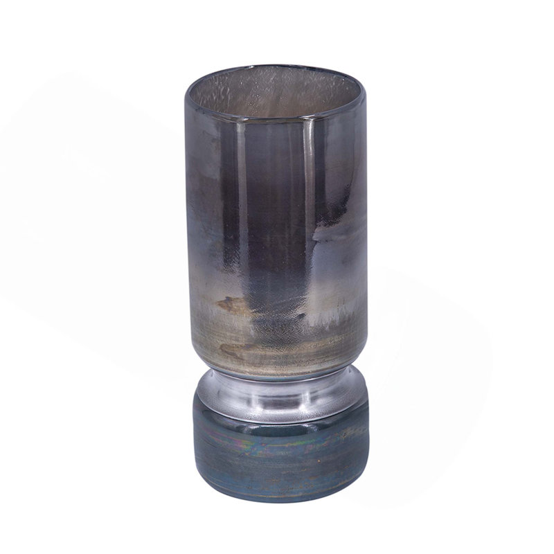 Vase en verre D4,7 x 10,6 po, H 10,6 po x l 4,7 po x P 4,7 po