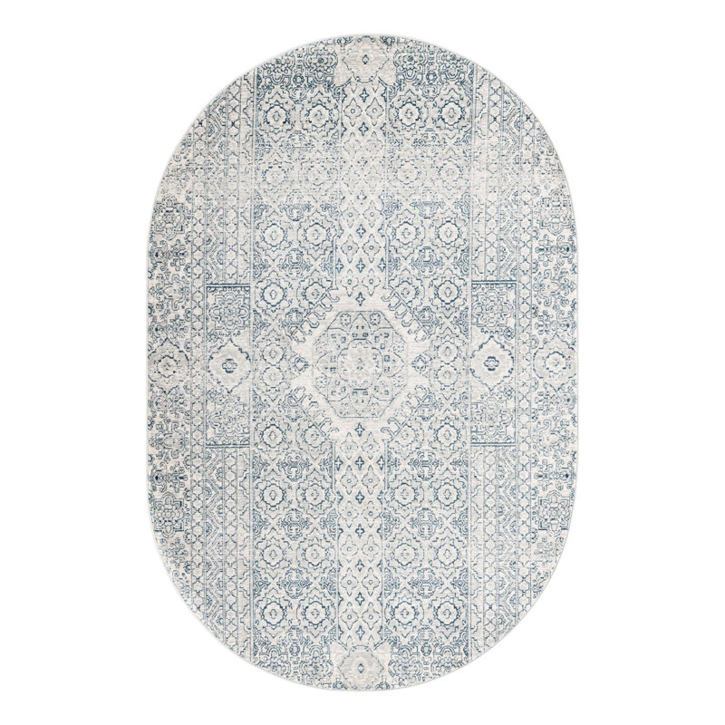 Tapis gris Alize, Ovale 5 pi 3 po x 8 pi