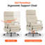 Chaise de bureau en velours avec repose-pieds rétractable, chaise de travail pivotante et réglable-1576203720
