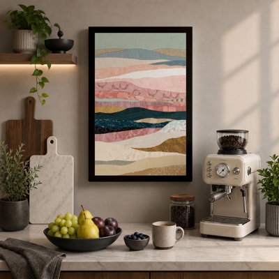 Layered Horizons Minimalist - Wrapped Canvas